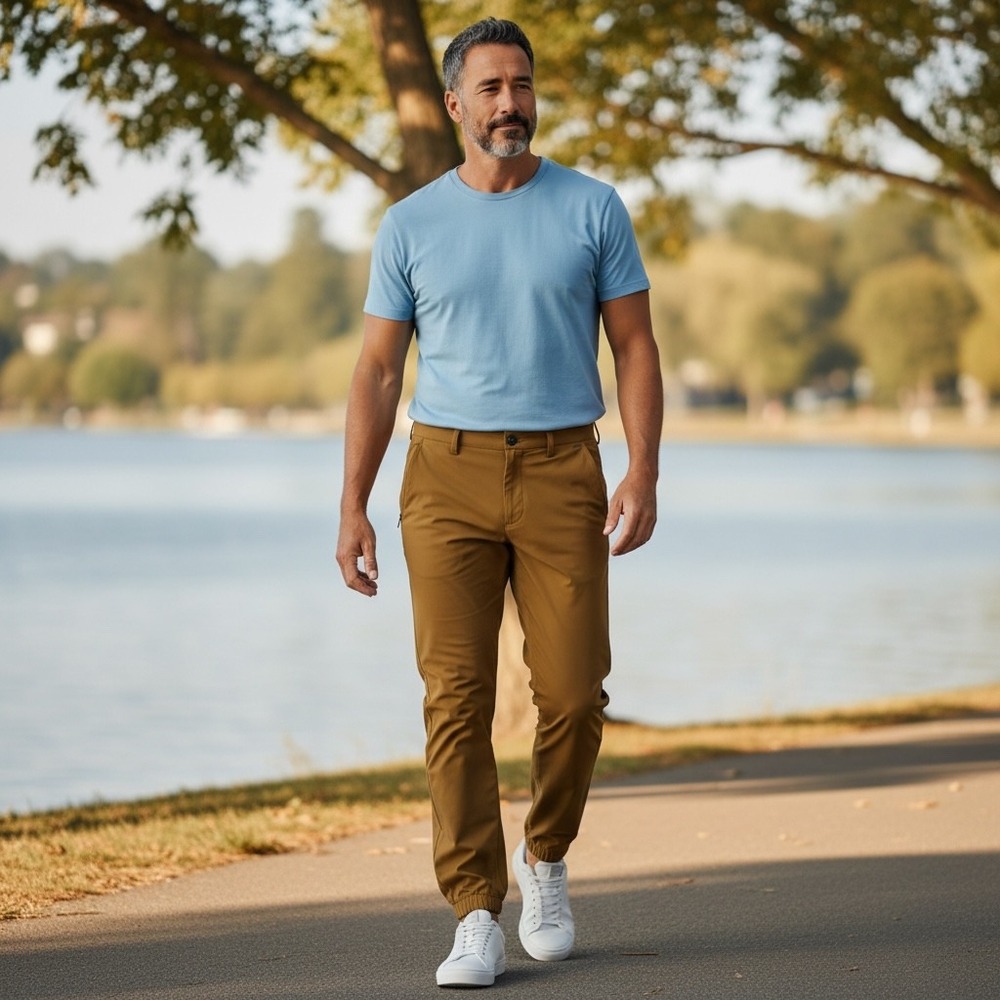 Vuori Meta Jogger Mens Large Tobacco Brown Performance Chino Pants V444 L
